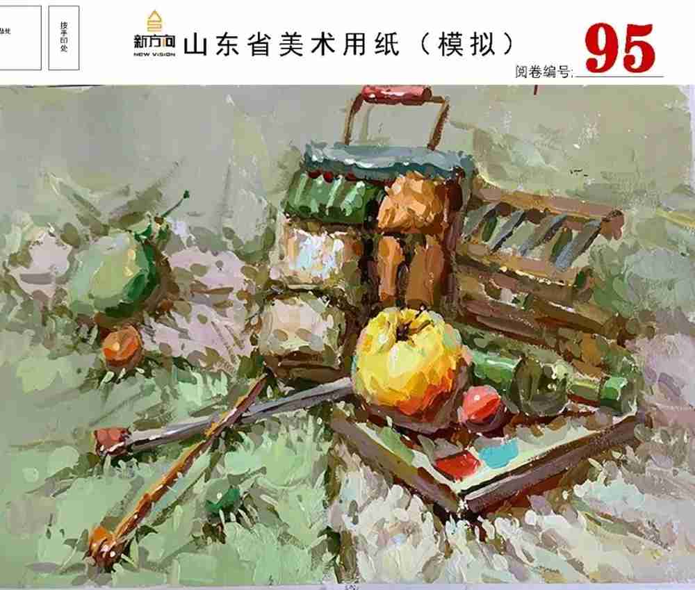 21屆山東美術(shù)二模高分卷，廣州美術(shù)高考畫室覺(jué)得是神仙打架,21