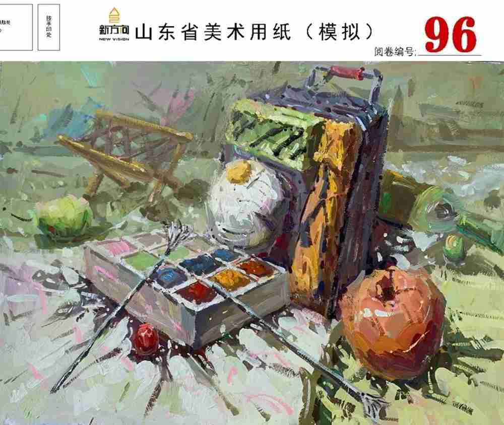 21屆山東美術(shù)二模高分卷，廣州美術(shù)高考畫室覺(jué)得是神仙打架,18