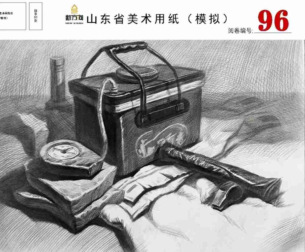 21屆山東美術(shù)二模高分卷，廣州美術(shù)高考畫室覺(jué)得是神仙打架,42