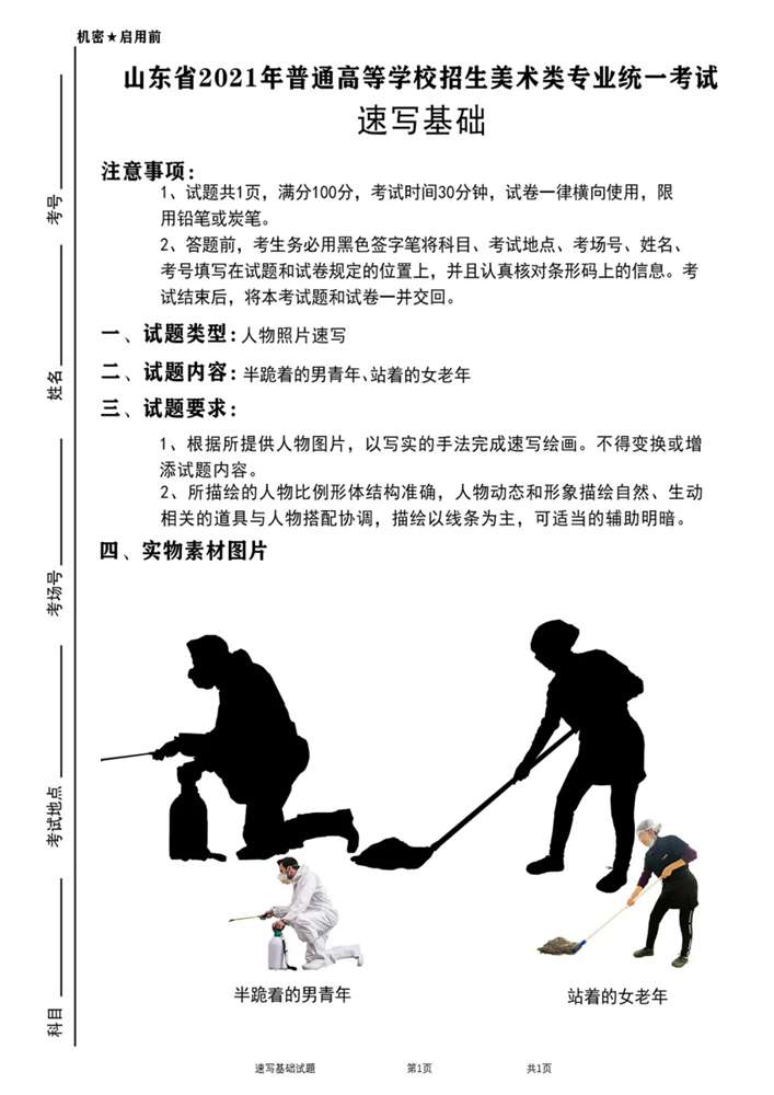 21屆山東美術(shù)二模高分卷，廣州美術(shù)高考畫室覺(jué)得是神仙打架,50