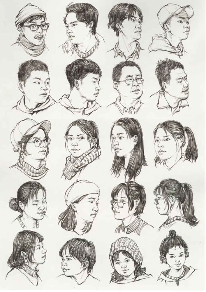 廣州畫室排名前五畫室干貨丨速寫頭發(fā)如何畫，這份步驟大概最完整,04