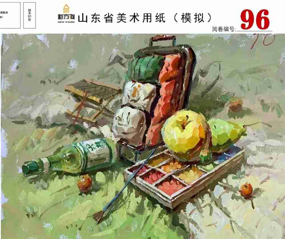 21屆山東美術(shù)二模高分卷，廣州美術(shù)高考畫室覺(jué)得是神仙打架,17