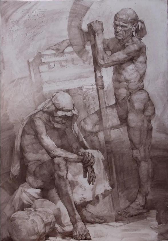 嚴謹的造型、生動的技法，廣州美術高考班覺得這類作品很適合臨摹,16